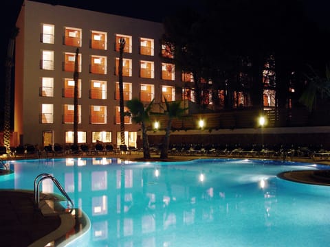 2 outdoor pools, open 9:00 AM to 8:00 PM, pool umbrellas, sun loungers