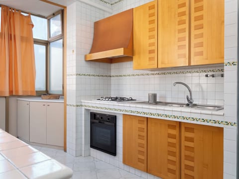 Comfort Apartment, Balcony, Partial Sea View | Private kitchen | Fridge, oven, stovetop, espresso maker