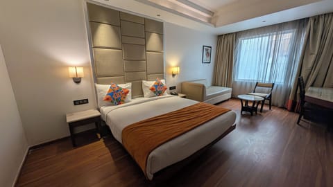 Deluxe Double Room, City View | Desk, laptop workspace, iron/ironing board, free WiFi