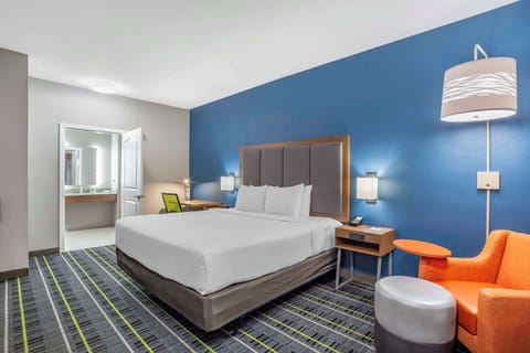 Standard Room, 1 King Bed, Non Smoking | Premium bedding, desk, laptop workspace, blackout drapes