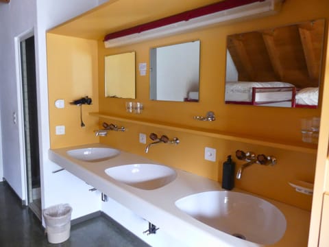 Standard Quadruple Room, Mountain View | Bathroom | Shower, hair dryer, towels, soap