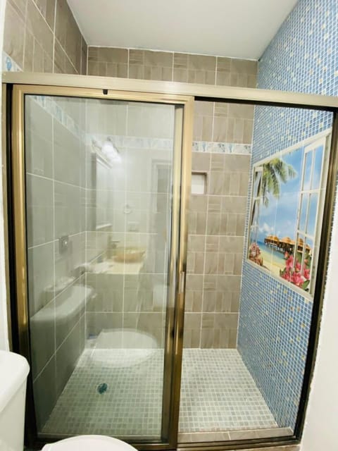 Classic Double Room, Balcony | Bathroom | Shower, bathrobes, slippers, towels