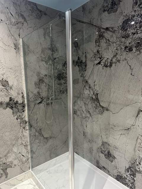 Panoramic Room | Bathroom | Combined shower/tub, hair dryer, towels