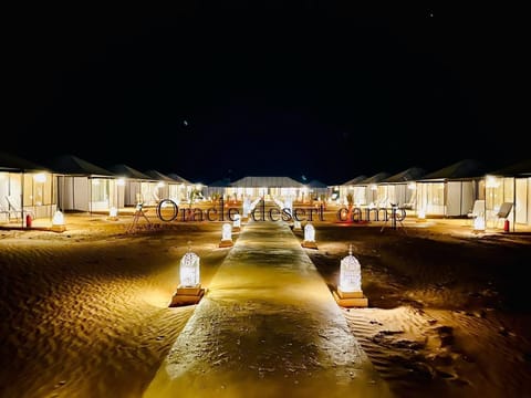 Outdoor banquet area