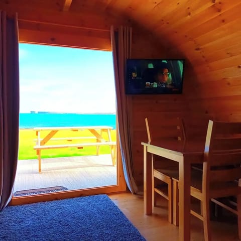Luxury Cabin, 1 Double Bed with Sofa bed, Patio, Ocean View | Laptop workspace, WiFi (free)
