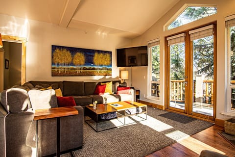 Condo, Multiple Beds, Patio, Mountain View (Snow Star Skylight) | Living area | 42-inch flat-screen TV with digital channels