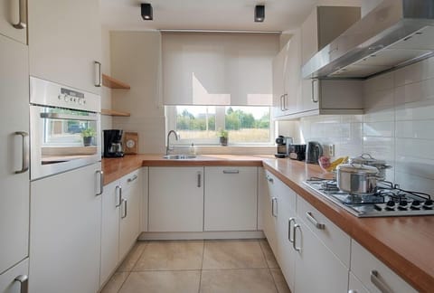 Luxury House, Balcony, Lake View | Private kitchen | Fridge, microwave, stovetop, dishwasher