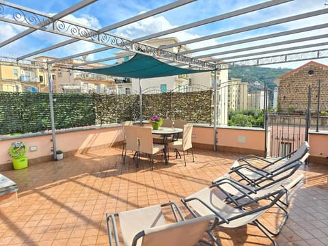 City Duplex, Partial Sea View | Terrace/patio