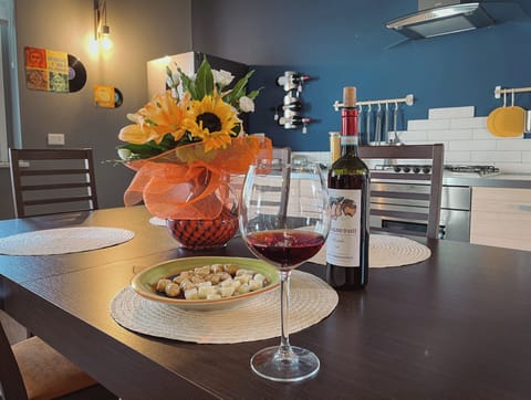 Superior Apartment | Living area | 50-inch Smart TV with cable channels