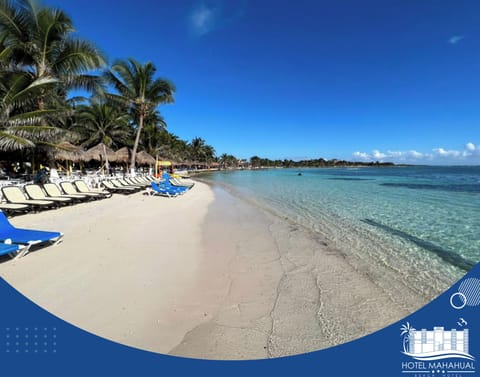 Private beach, white sand
