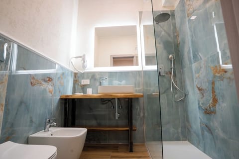 Classic Double or Twin Room, City View | Bathroom | Shower, hair dryer, slippers, towels