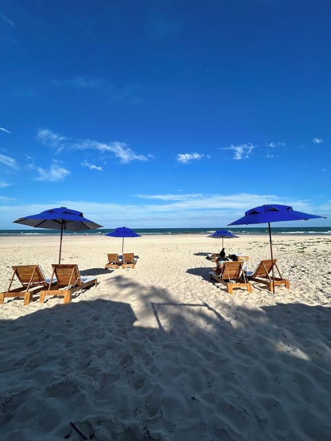 On the beach, white sand, beach bar