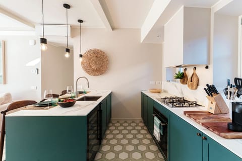 Apartment, Lake View | Private kitchen | Full-size fridge, oven, stovetop, dishwasher