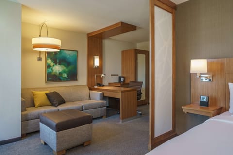 Suite, 1 Bedroom | Desk, blackout drapes, iron/ironing board, WiFi (free)