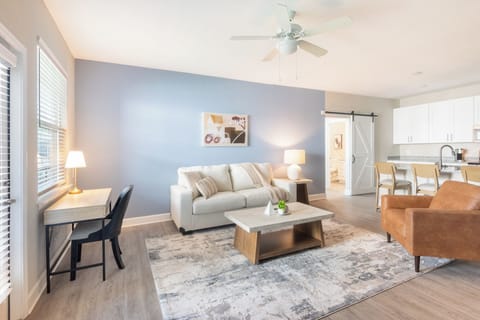 Apartment (2 Bedrooms) | Living area | 50-inch TV with digital channels