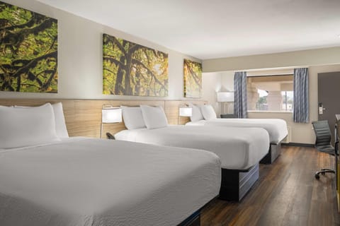 Room, Multiple Beds, Non Smoking | Desk, laptop workspace, iron/ironing board, free WiFi