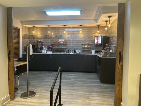 Free daily self-serve breakfast