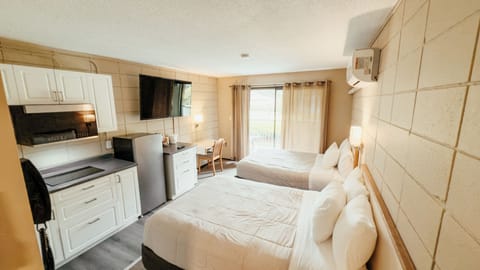 Individually decorated, individually furnished, desk, laptop workspace