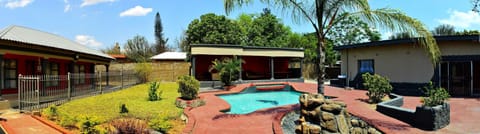 Outdoor banquet area