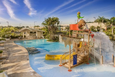 Outdoor pool, open 6:00 AM to 10:00 PM, pool umbrellas, sun loungers