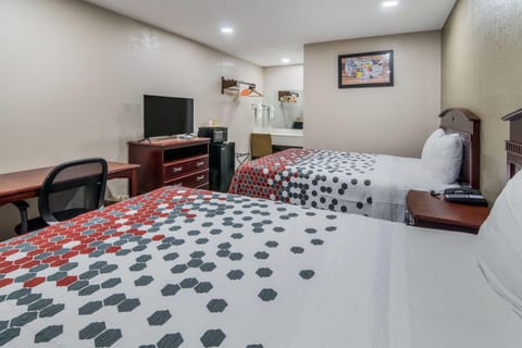 Room, 2 Double Beds, Non Smoking | Desk, iron/ironing board, free WiFi, bed sheets