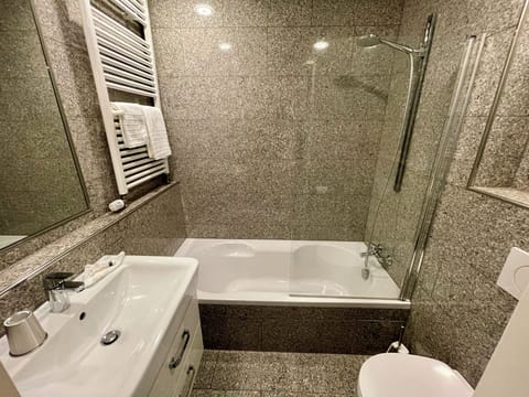 Free toiletries, hair dryer, towels, soap