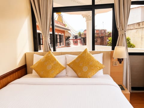 Double Room, 1 Queen Bed, Balcony, City View | Egyptian cotton sheets, premium bedding, down comforters