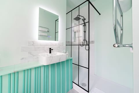 Standard Double Room | Bathroom | Combined shower/tub, hair dryer, towels, soap