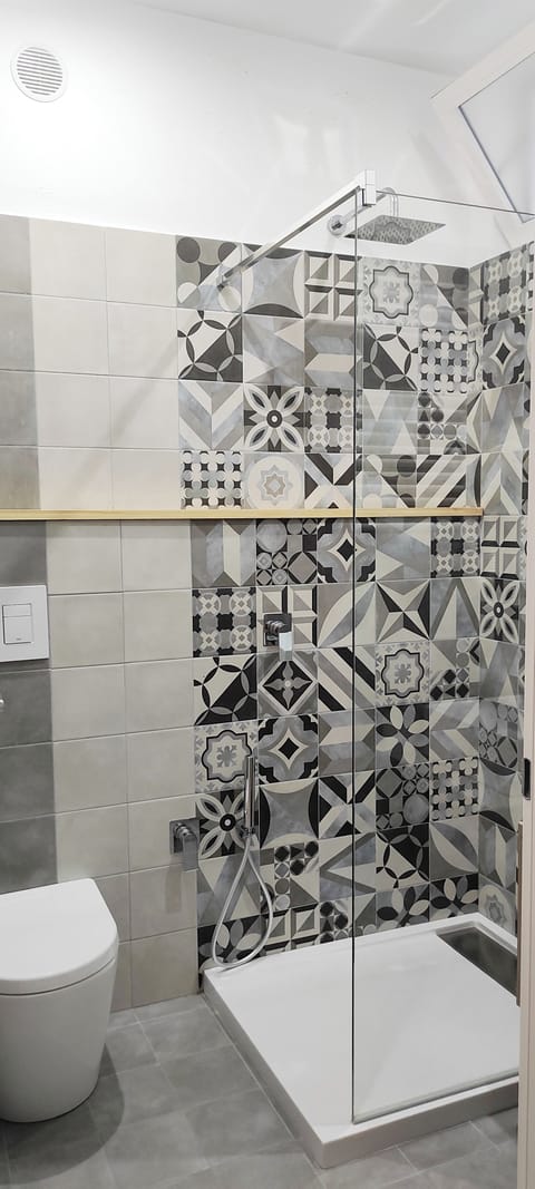 Shower, rainfall showerhead, hair dryer, bidet