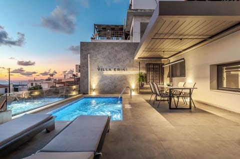 Traditional Villa, 2 Bedrooms, Private Pool, Sea View | Terrace/patio