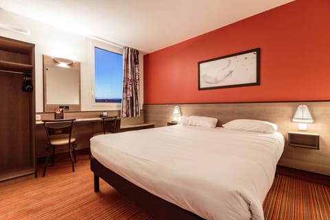 Desk, blackout drapes, soundproofing, iron/ironing board