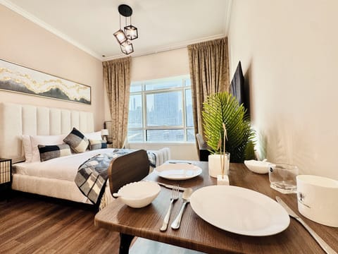 Business Apartment, City View | Premium bedding, in-room safe, individually decorated