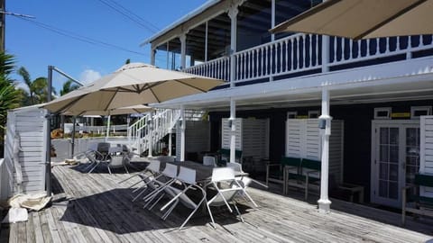 Deluxe Studio Suite, Private Bathroom, Beach View | Terrace/patio