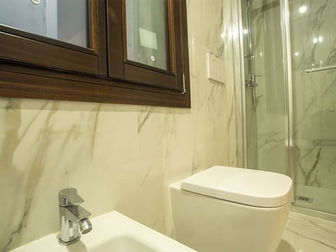 Free toiletries, hair dryer, towels, soap