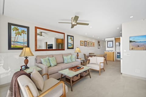 Condo, Multiple Beds, Balcony, Garden View (Mana Kai 304) | Living area