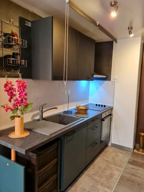 Studio (A1) | Private kitchen | Espresso maker, fridge, microwave, oven