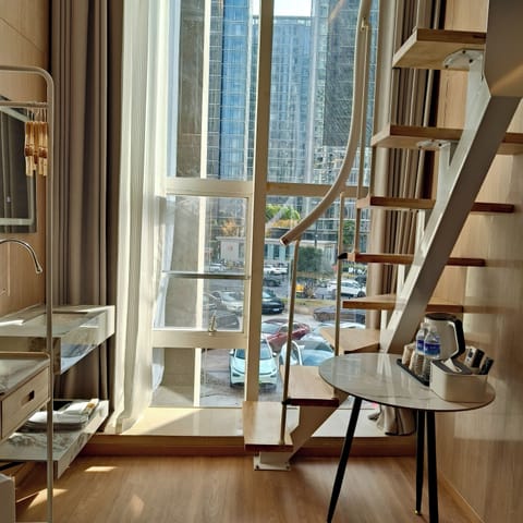 Superior Loft | Blackout drapes, iron/ironing board, free WiFi, bed sheets