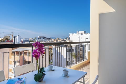 Apartment, 1 Double Bed with Sofa bed, Kitchen, City View | Balcony view