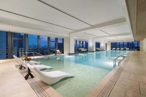 Indoor pool, seasonal outdoor pool, free cabanas, pool umbrellas
