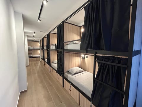 Comfort Shared Dormitory, Shared Bathroom (Room D) | Laptop workspace, blackout drapes, iron/ironing board, free WiFi