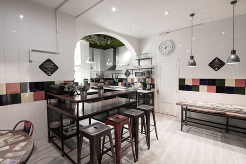 Shared fridge, microwave