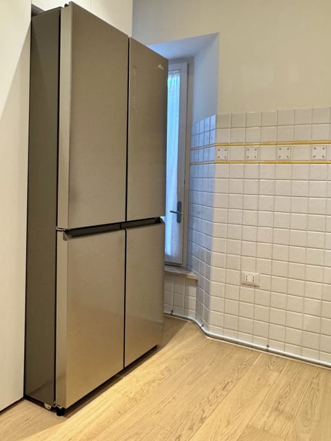 Luxury Apartment, City View | Private kitchen | Fridge, microwave, stovetop, espresso maker