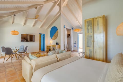 Seaview Family Suite | Premium bedding, in-room safe, desk, laptop workspace