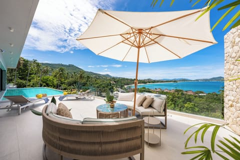 Luxury Villa, 4 Bedrooms, Private Pool, Sea View | Terrace/patio