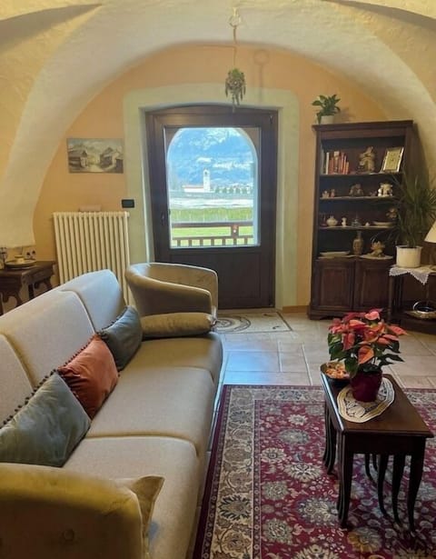 Deluxe Apartment, Balcony, Mountain View | Living area | 50-inch flat-screen TV with cable channels