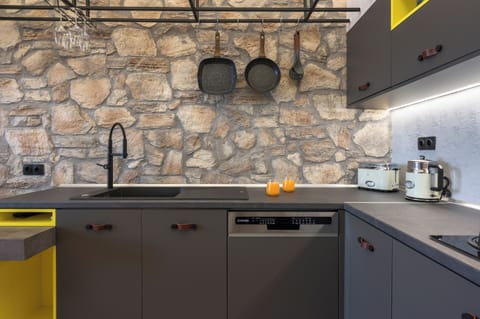 House, Sea View | Private kitchen | Full-size fridge, oven, stovetop, dishwasher