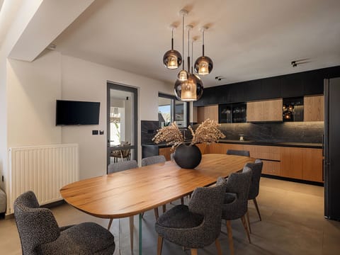 Villa Ekfrasis | Private kitchen | Highchair, kitchen islands