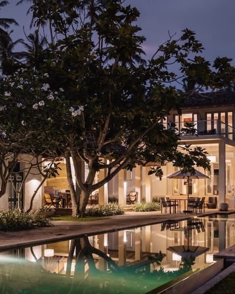 Front of property - evening/night