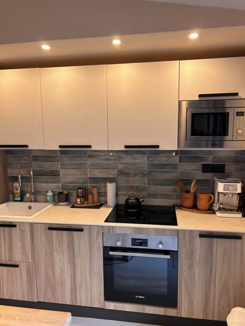 Villa, 2 Bedrooms, Terrace, Sea View | Private kitchen | Espresso maker, coffee/tea maker, electric kettle