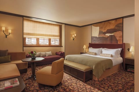 Premium bedding, memory foam beds, free minibar items, in-room safe